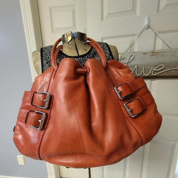 Cole Haan Vintage Red Genuine Leather Handbag Shoulderbag - Picture 2 of 15